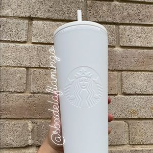 Starbucks Mexico White Soft Touch Tumbler 24oz